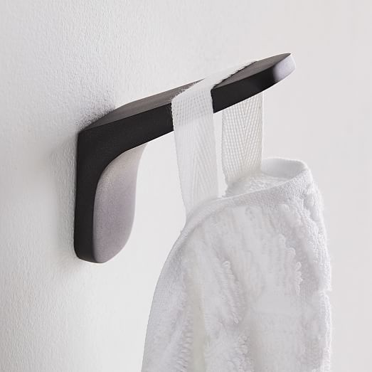 Mid-Century Contour Bathroom Hardware – Dark Bronze | West Elm