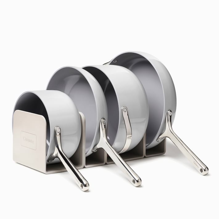 Caraway Ceramic Nonstick 9Piece Cookware & Storage Set Gray West Elm