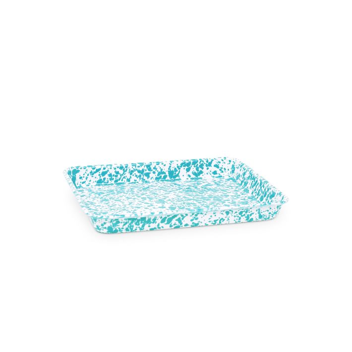 Jelly Roll/Large Rectangle Tray (Turquoise & White), Crow Canyon