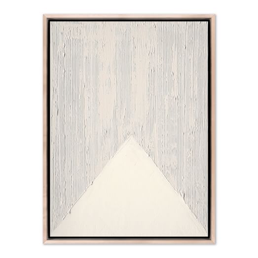 center disruption white framed wall art by the holly collective