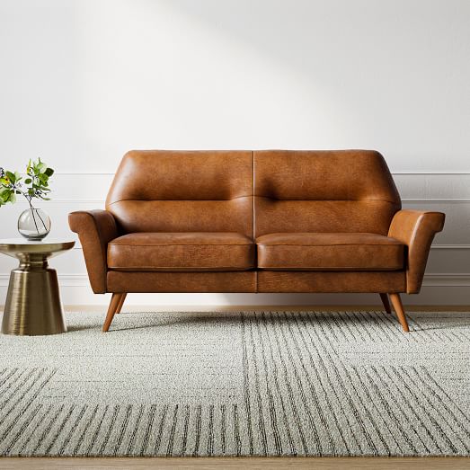 Open Box Denmark Leather Sofa West Elm