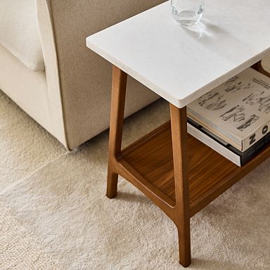 Tribesigns Side Table for Living Room, Round End Table Small