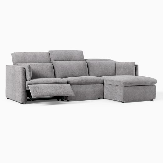 Shelter Motion Reclining 3Piece Reversible Chaise Sectional (112