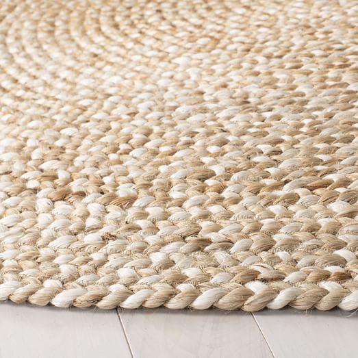 Round Braided Jute Rug West Elm