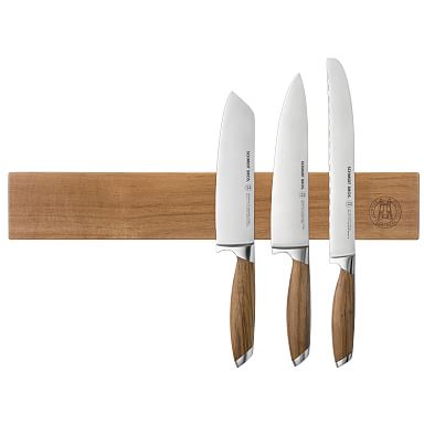  Schmidt Brothers - Carbon 6, 15-Piece Kitchen Knife Set,  High-Carbon Stainless Steel Cutlery with Downtown Acacia and Acrylic  Magnetic Knife Block and Knife Sharpener: Home & Kitchen