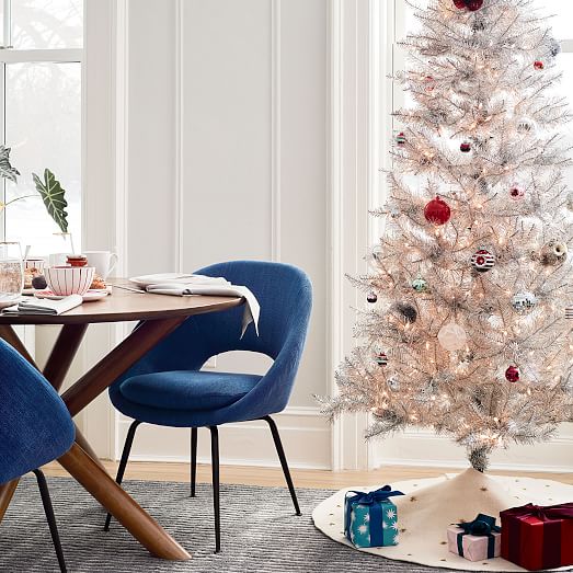 Tinsel Tuscany Christmas Tree Silver West Elm