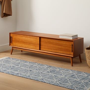 Mid-Century Storage Bench - Acorn