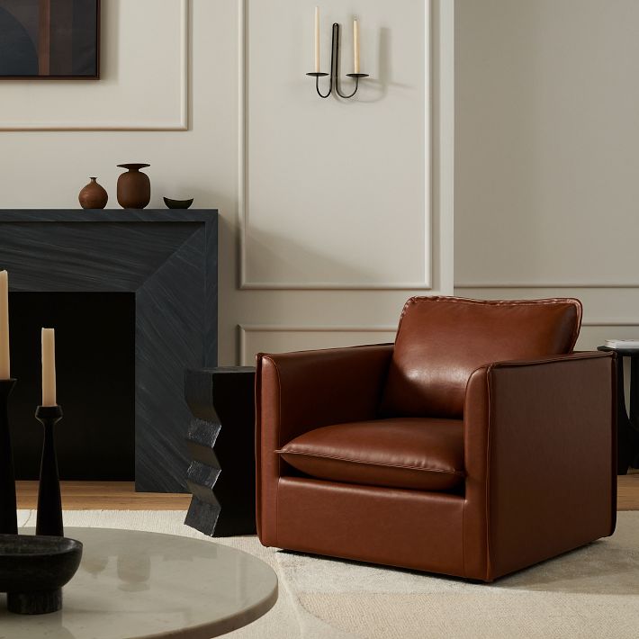 Whitman Vegan Leather Chair West Elm
