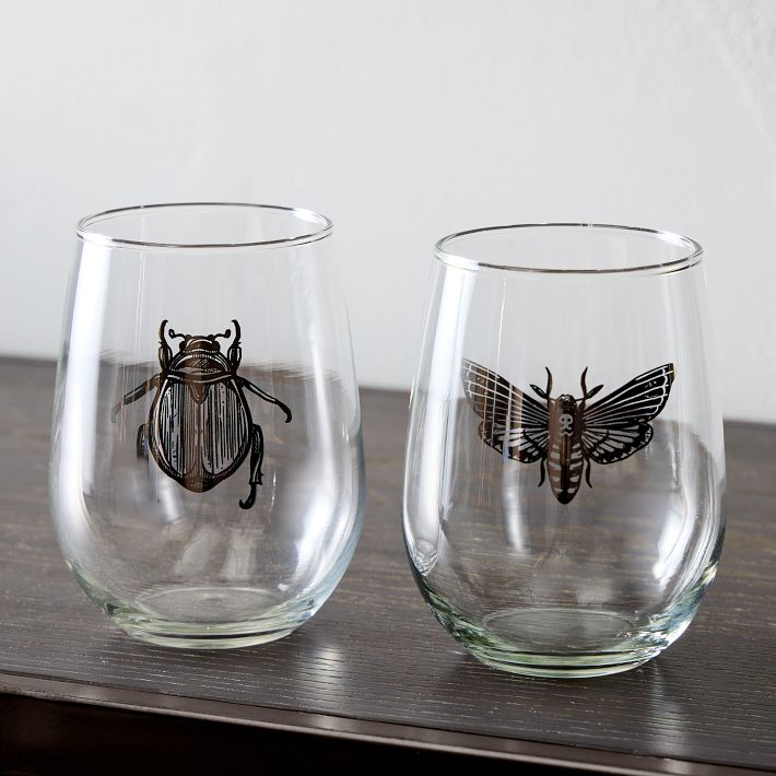 Counter Couture Stemless Wine Glass Sets