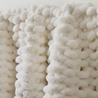 Couverture en Chenille tricotée blanche-neige, châ – Grandado