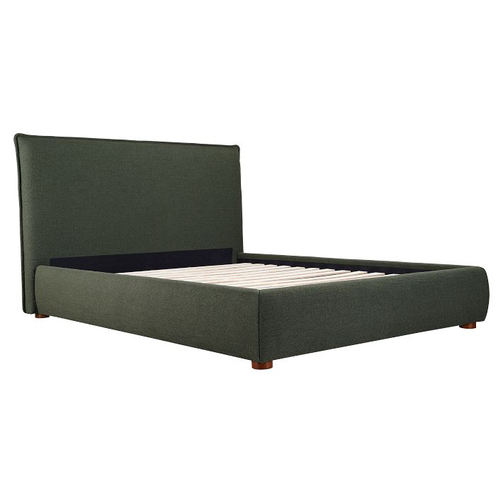 DHP Ryan Gray Linen Queen Upholstered Bed with Storage