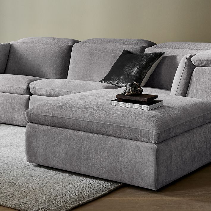 Restoration Hardware Cloud Leather Two-Seat-Cushion Sofa, 76% Off