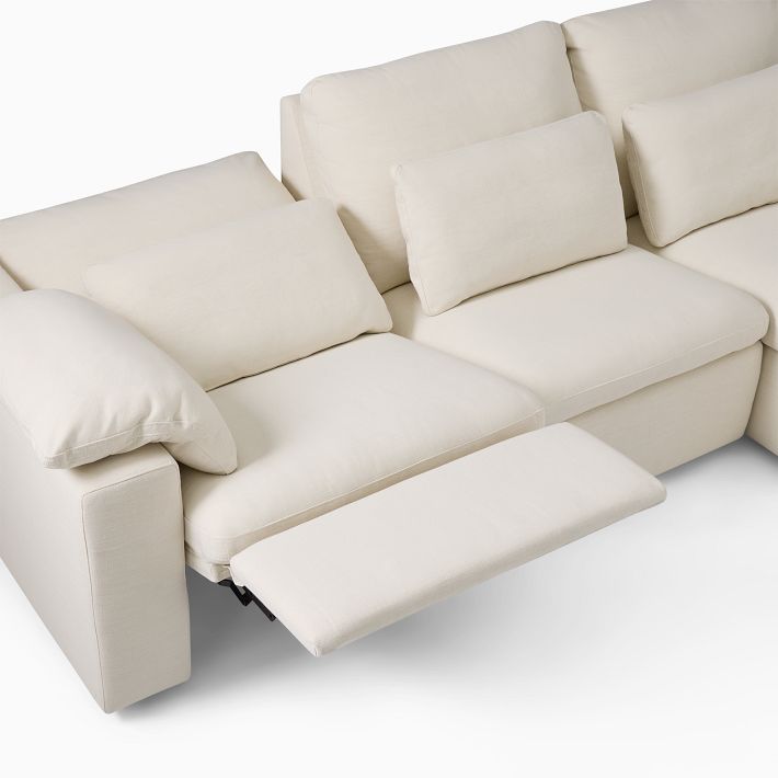 Harmony Modular Motion Reclining 3Piece Chaise Sectional (117") West Elm