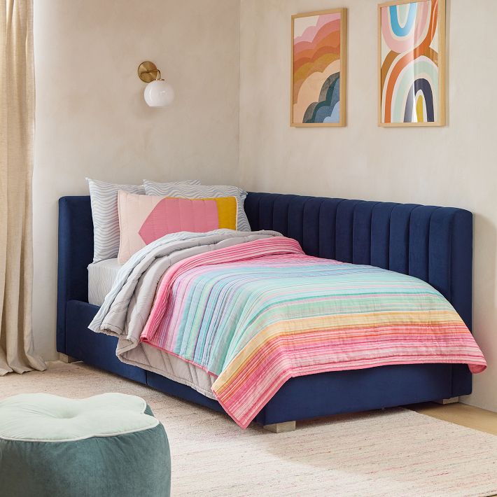West elm corner hot sale bed