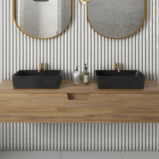 Baylor Floating Open Storage Single Bathroom Vanity (42)