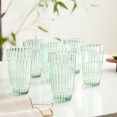 Mid-Century Modern Crystal Highball Glass (Set of 2) - The