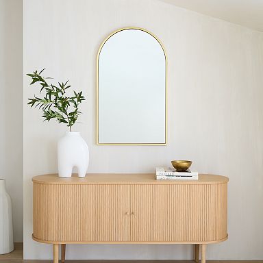 Streamline Wide Arch Mantel Mirror - 42W x 36H