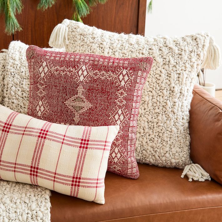 Chunky Marl Knit Pillow Cover West Elm