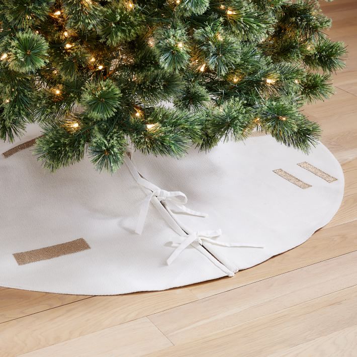 Geo Embroidered Tree Skirt West Elm