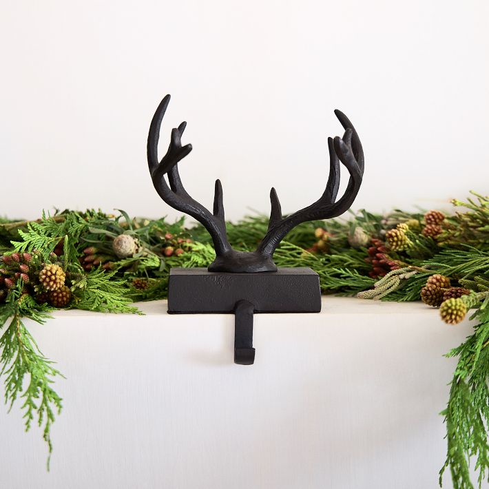 Antler Stocking Holder Dark Bronze West Elm