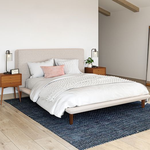 West elm mod upholstered platform deals bed