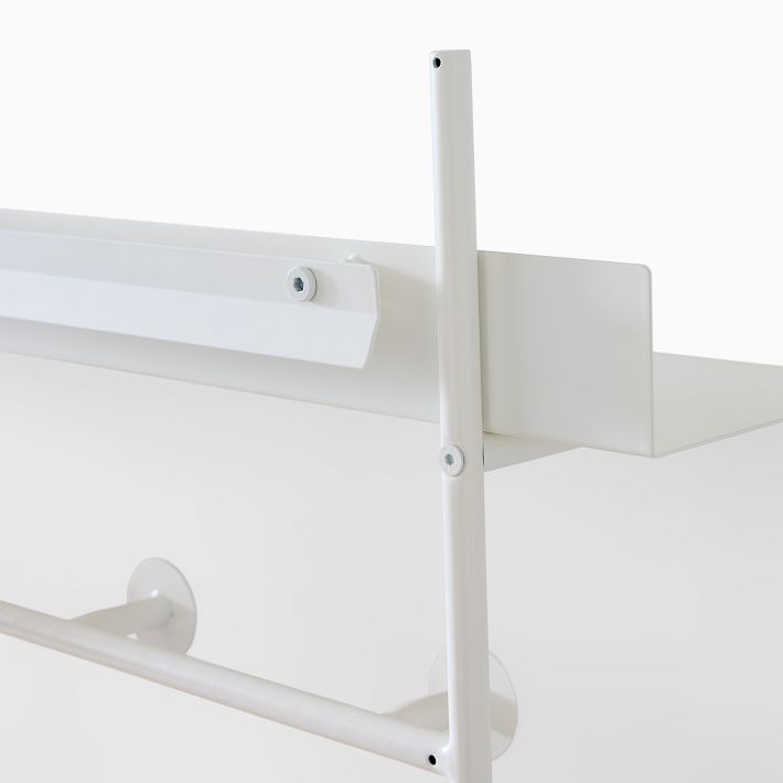 Floating Lines Shelf w/ Hooks West Elm