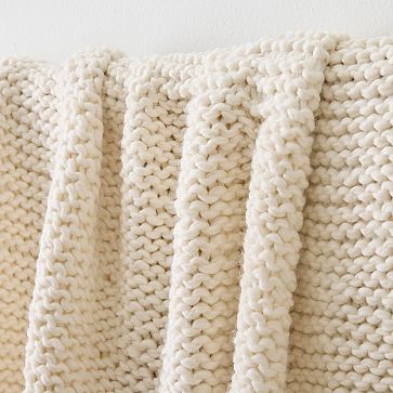 Chunky Bauble Knit Throw | West Elm