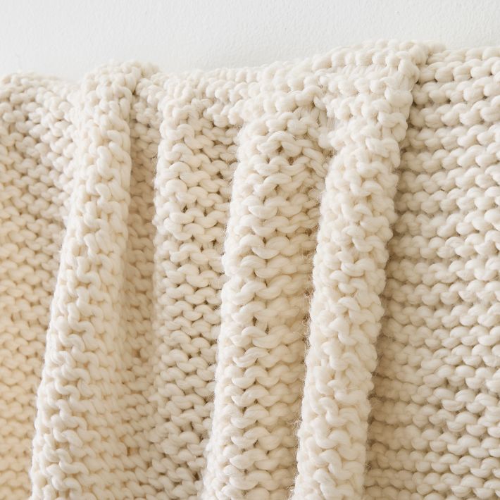 Chunky Bauble Knit Throw | West Elm