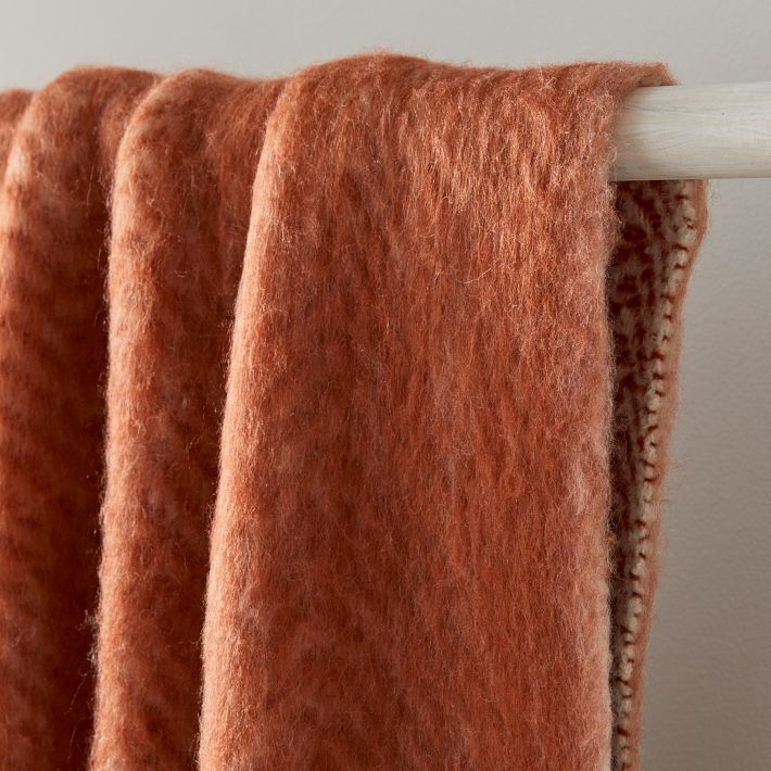 Brushed Herringbone Throw West Elm