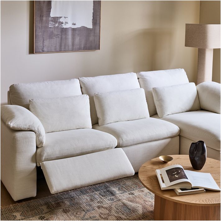 Harmony Modular Motion Reclining 3Piece Chaise Sectional (117") West Elm