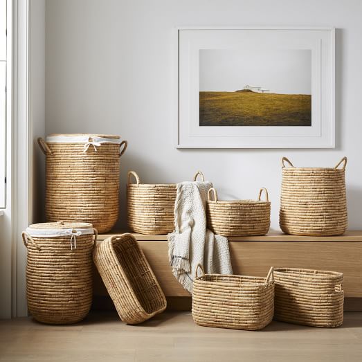 Wicker Baskets & Storage Baskets - Solid Wood Kitchen Cabinets