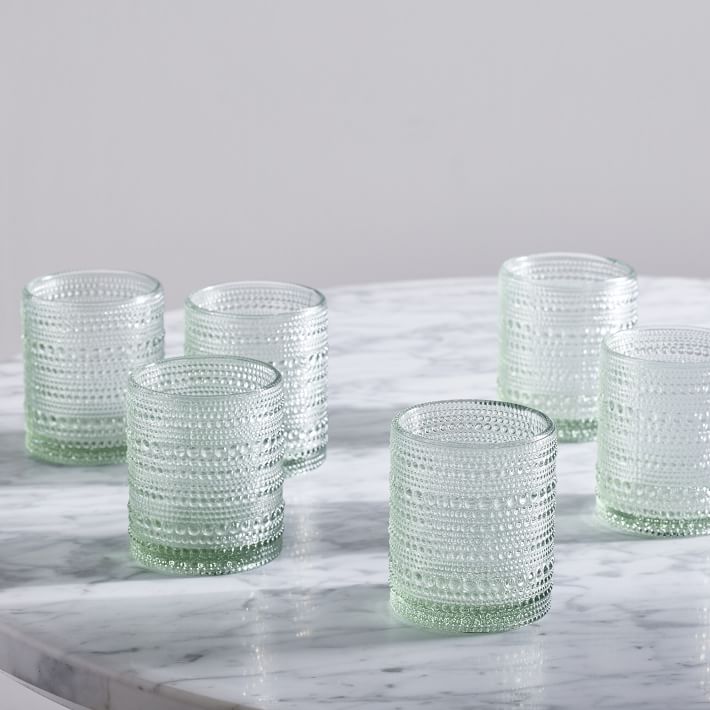 Jupiter Beaded Short Drinking Glasses (Set of 6)