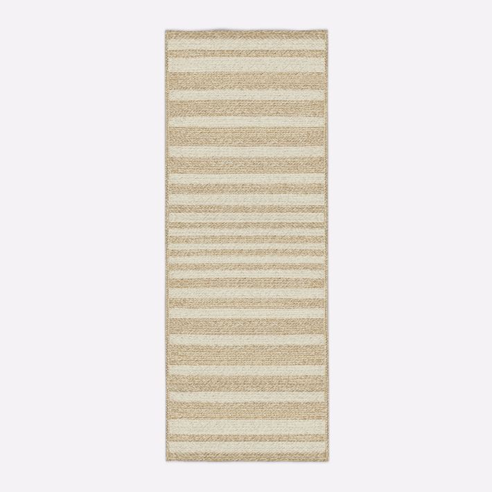 Woven Cable Stripe Outdoor Rug West Elm