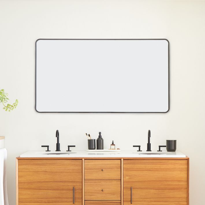 Streamline Rounded Edge Wall Mirror - 24W x 36H