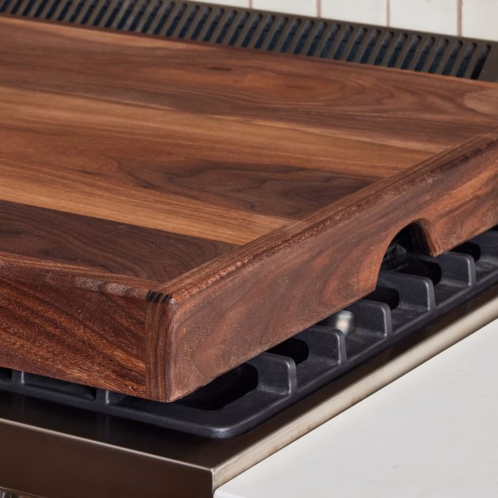 African Mahogany Cutting Board Wooden Stove Top Cover Box Style Noodle Board  for Kitchen Stove 