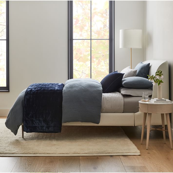 Silky TENCEL™ & Cotton Matelasse Duvet Cover & Shams West Elm