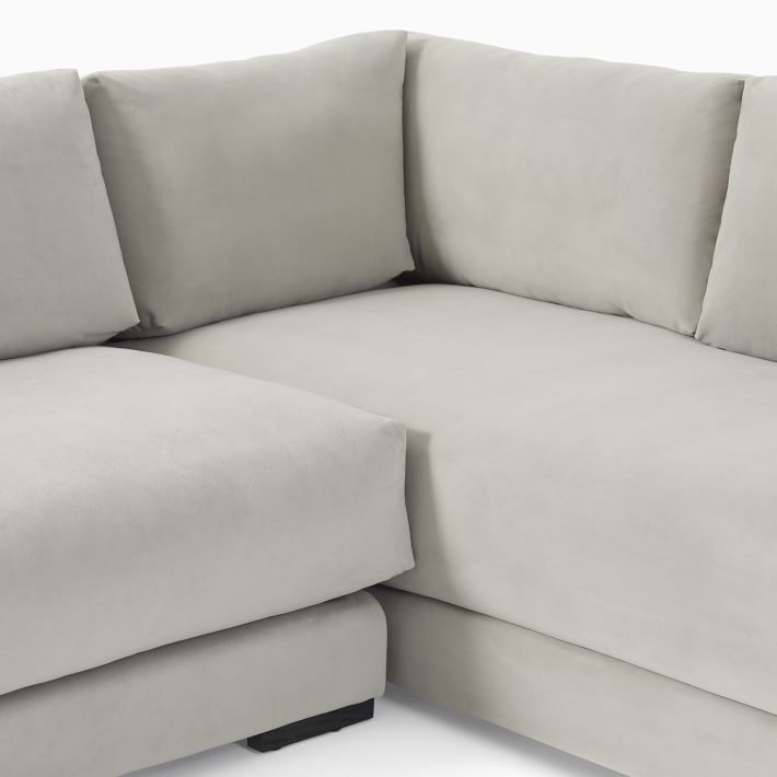 Dalton 3 Piece Chaise Sectional, Sofa With Chaise