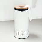 Brabantia Lidded Steel Hamper | West Elm