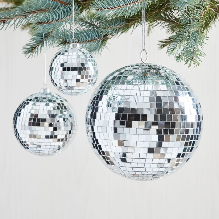 Disco Ball Ornaments (Set of 3) West Elm
