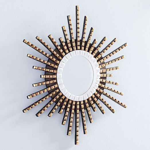Peruvian Wall Mirrors White/Gold West Elm