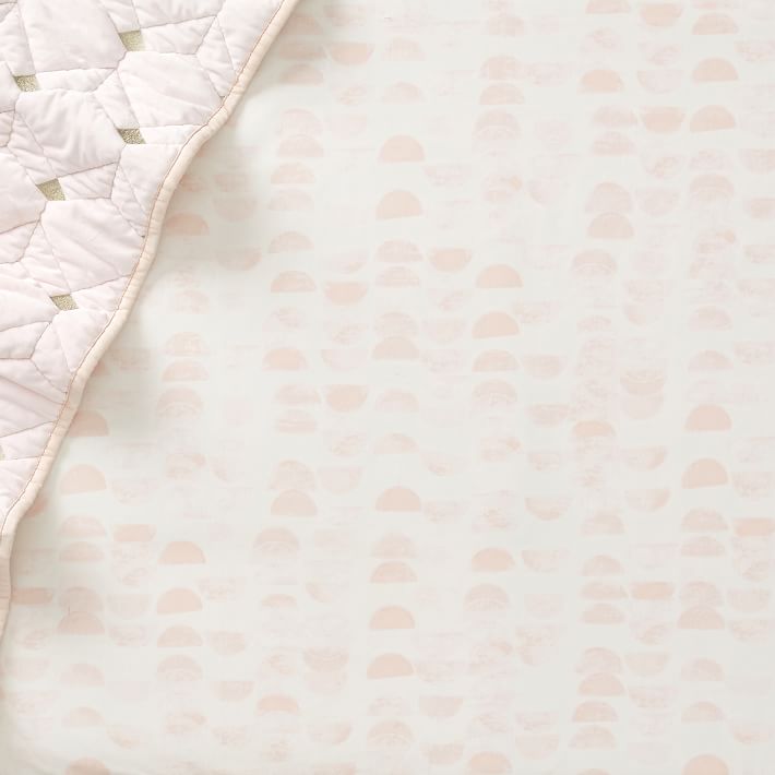 Crib Fitted Sheet Bundle Half Moon & Falling Dot West Elm