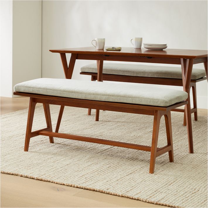 Mid-Century A-Frame Dining Bench Cushion (52)
