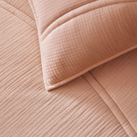 Dreamy Gauze Cotton Comforter & Shams West Elm