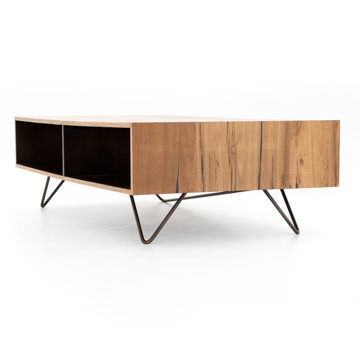 Yukas & Ash Wood Coffee Table Modern Living Room Furniture West Elm