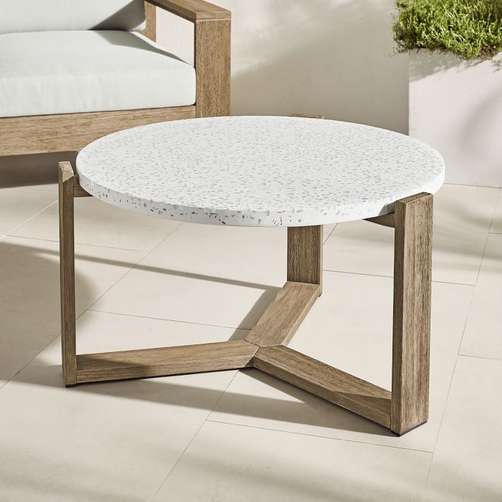 Mosaic Outdoor Coffee Table Terrazzo West Elm