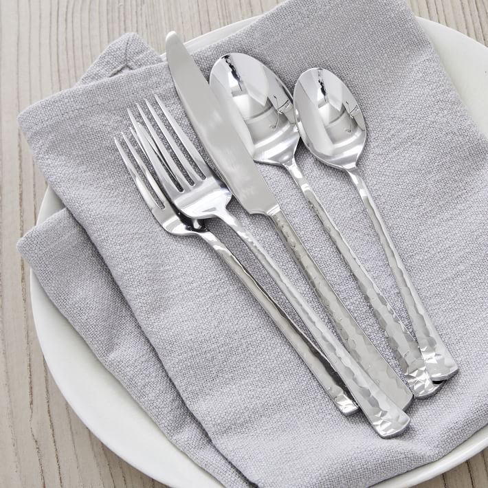 Baby/Toddler Hammered Flatware Set - Montessori Services