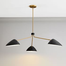 Curvilinear Mid-Century Chandelier (55