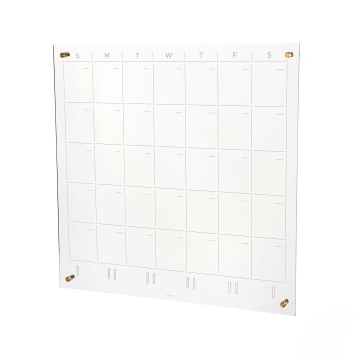 Acrylic Monthly Calendar Board West Elm