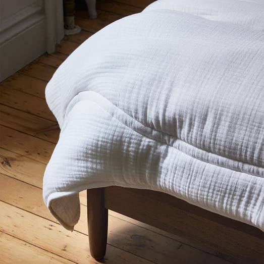 Dreamy Gauze Cotton Comforter & Shams West Elm