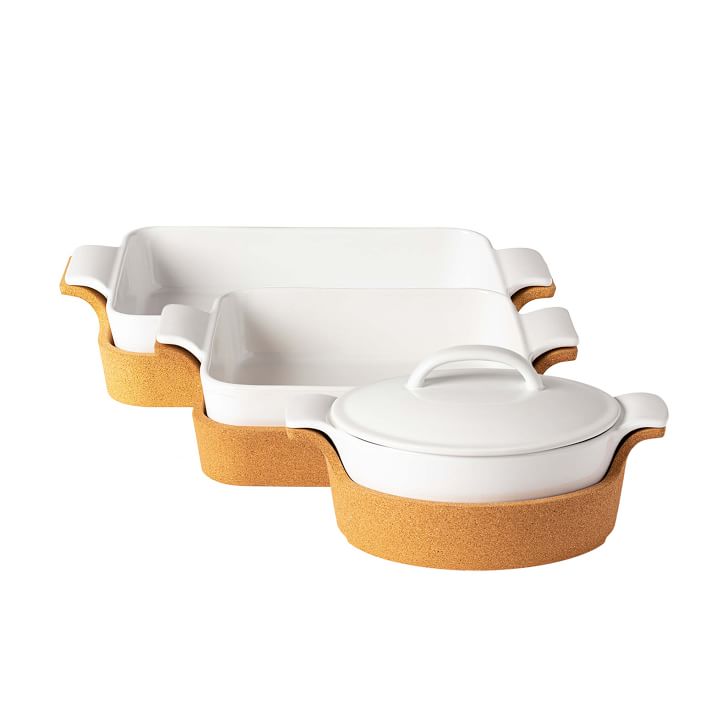 Casafina Ensemble Cork Bakeware (Set of 3) West Elm